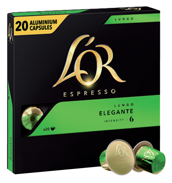 Koffiecups L'Or espresso Lungo Elegante 20 stuks