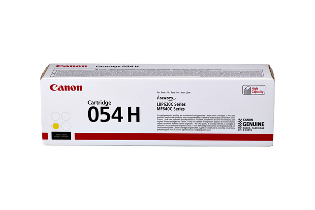 Cartouche toner Canon 054H jaune