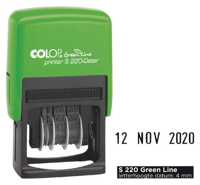 Datumstempel Colop S220 green line 4mm