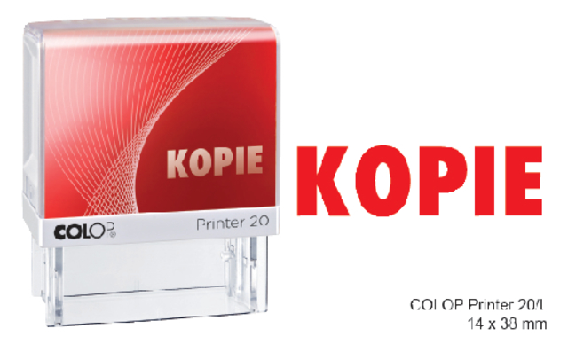 Cachet à Formules Colop Printer20 rouge Kopie