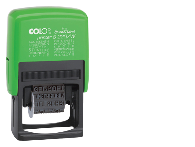 Woordstempel Colop 220W green line