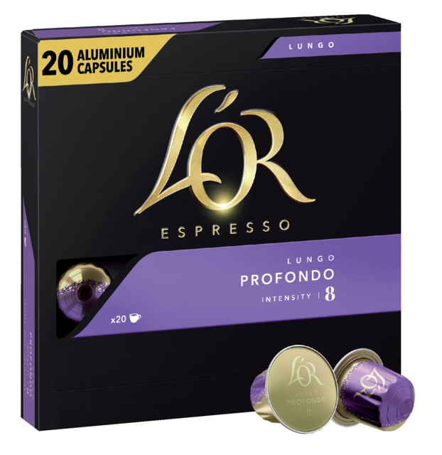 Koffiecups L'Or espresso Lungo Profondo 20 stuks