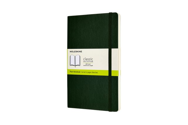 Carnet de notes Moleskine L 130x210mm uni vert myrte