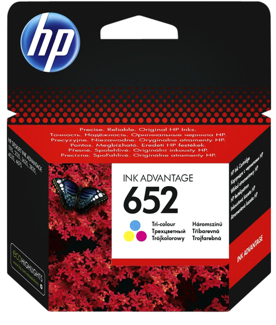 Inktcartridge  HPF6V24AE 652 kleur