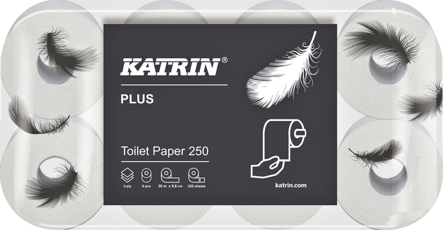 Toiletpapier Katrin 3-laags 250 vel wit 104872