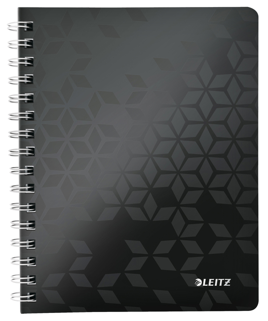 Cahier de notes Leitz WOW A5 ligné spirale PP noir