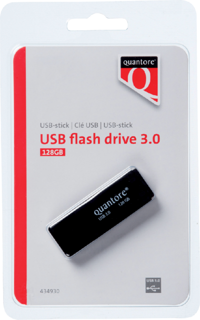 USB-stick 3.0 Quantore 128GB zilver