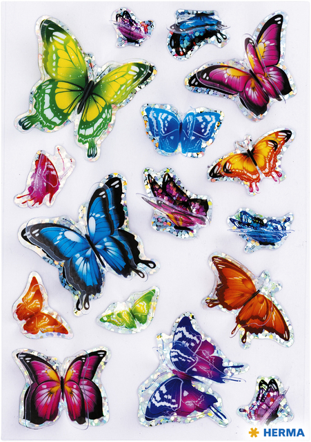 Stickers HERMA papillons ailes 3D