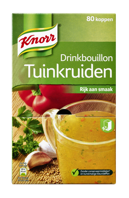 Bouillon à boire Knorr aux herbes 80 pièces