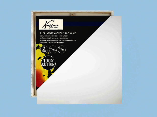 Canvas Art Sensations 20x20cm 100% katoen 2 stuks