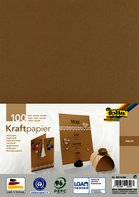 Papier kraft Folia DIN A4 120g