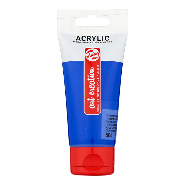 Peinture acrylique Talens Art Creation 504 Outremer tube 75ml