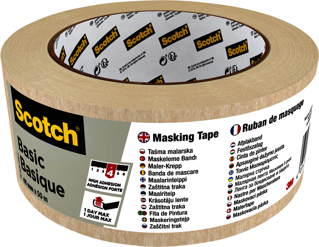 Ruban de masquage Scotch Basic 50x48mm beige