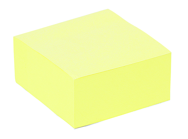 Bloc mémos Quantore 76x76mm 400 jaune 400 feuilles