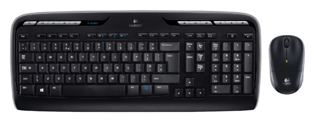 Clavier + souris Logitech MK330 qwerty noir