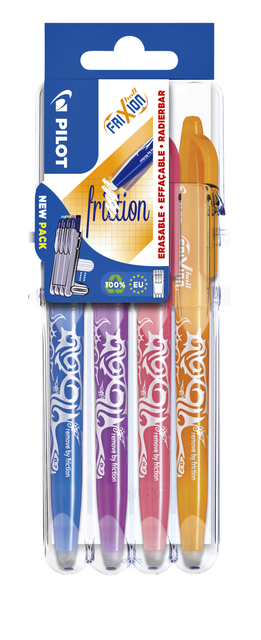 Roller PILOT FriXion Set2Go Medium Fun assorti 4 pièces