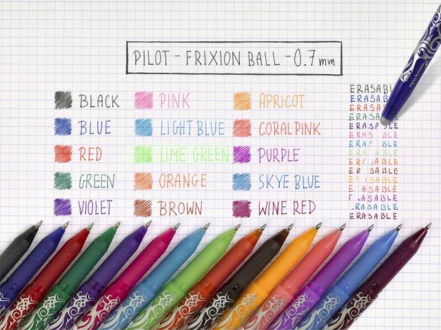 Roller PILOT FriXion Medium rouge bordeaux