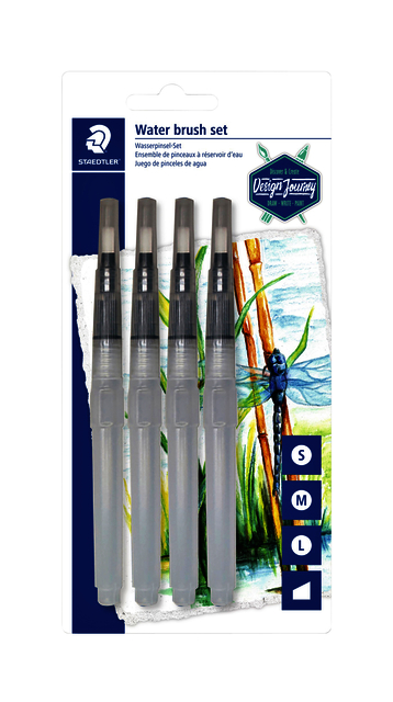 Pinceau à réservoir d'eau Staedtler set 4 largeurs