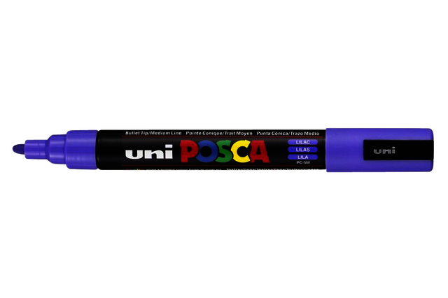 Verfstift Posca PC5M medium lila