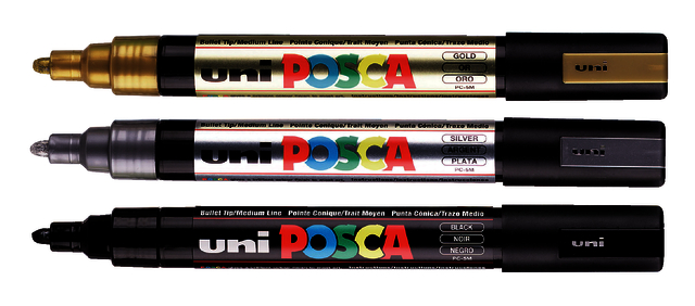 Verfstift Posca PC5M medium smaragdgroen