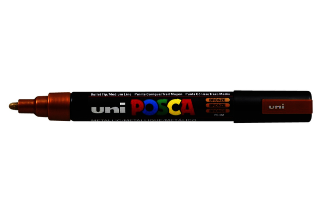 Verfstift Posca PC5M medium brons