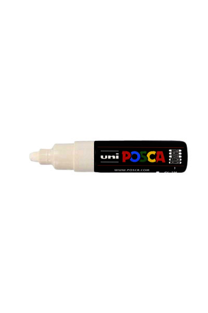 Verfstift  Posca PC7M breed wit