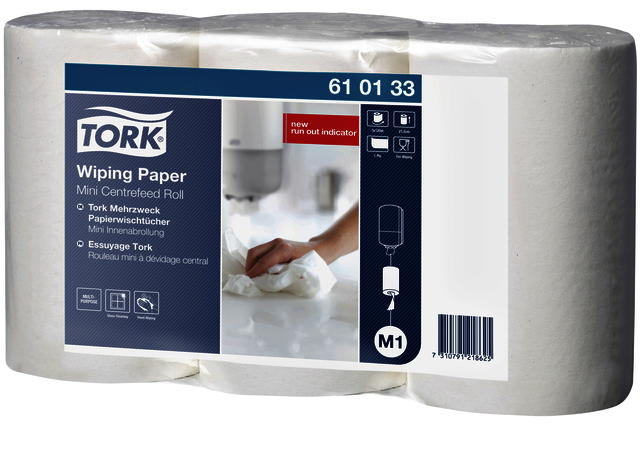 Papier d'essuyage Tork M1 Advanced 610133 1 épaisseur 120m blanc