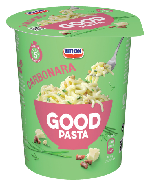 Good Pasta Unox spaghetti carbonara cup