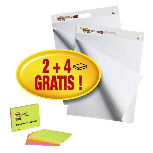 Meeting Chart Post-it 559 63,5x76,2cm 2 blocs + 4 blocs meeting Notes gratuits