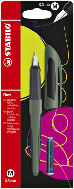 Stylo plume Stabilo Flow Sporty forest