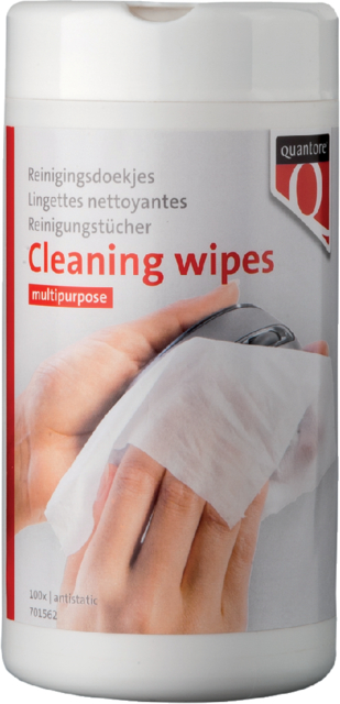 Distributeurs Quantore 100 lingettes nettoyantes universelles