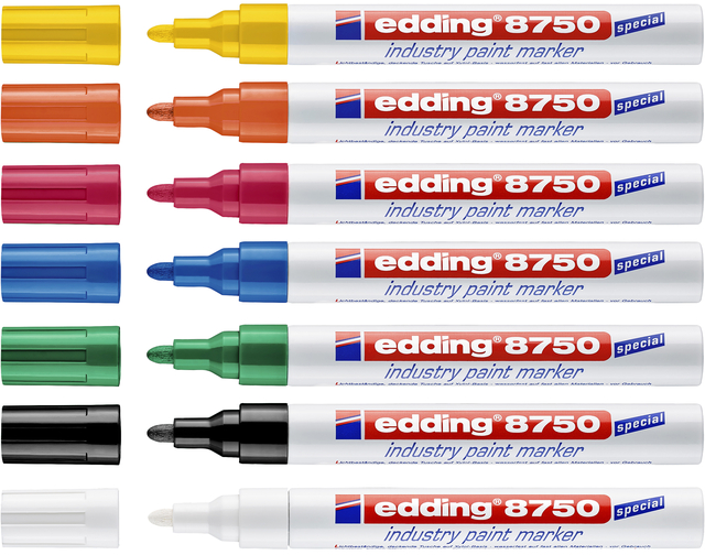 Lakmarker edding 8750 industrie rood