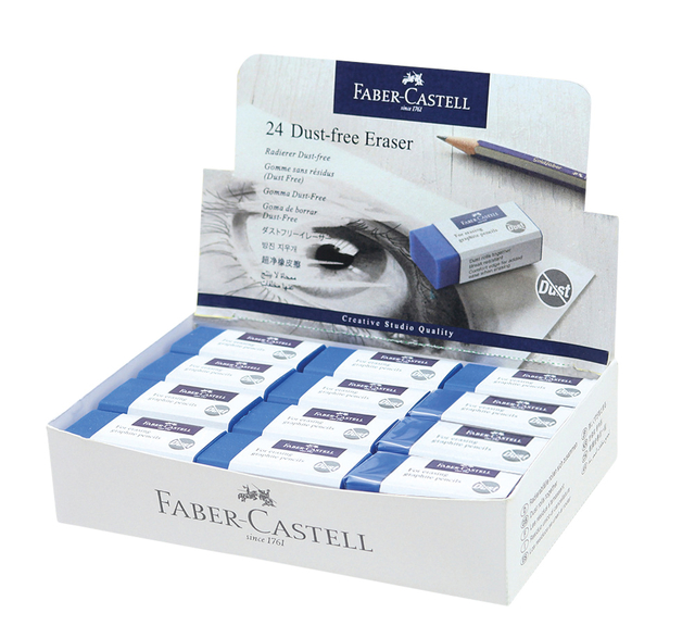 Gomme Faber-Castell sans poussière bleu