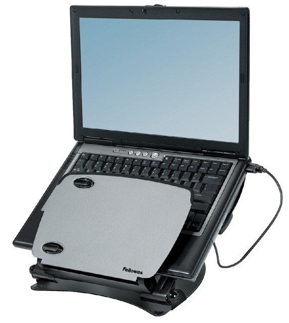 Support PC portable station travail professional métal +USB