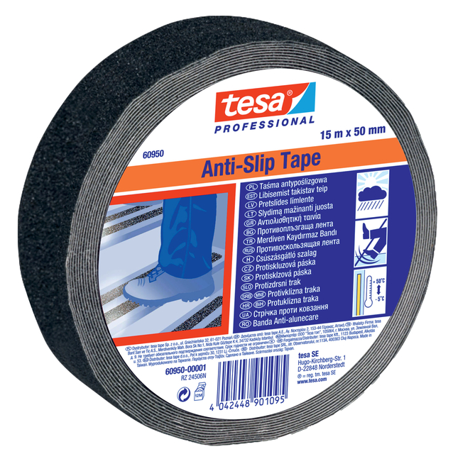 Ruban antidérapant tesa® Professional 60950 15mx50mm noir