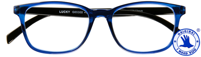 Lunettes de lecture I Need You +3.00 dpt Lucky bleu-noir