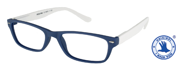 Lunettes de lecture I Need You +1.50 dpt Feeling bleu-blanc