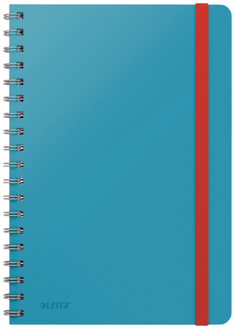 Cahier de notes Leitz Cosy spirale B5 ligné 160 pages 100g bleu