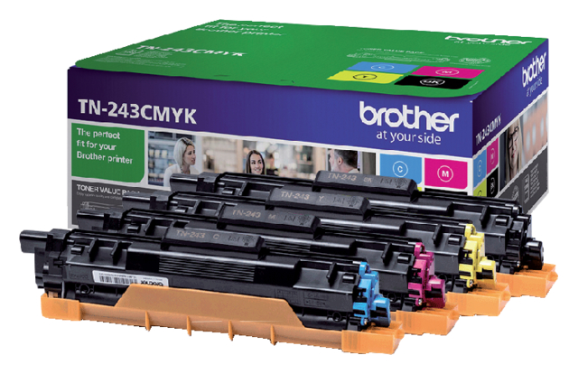 Toner Brother TN-243 zwart + 3 kleuren