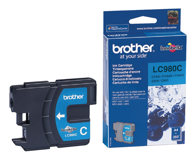 Cartouche d’encre Brother LC-980C bleu