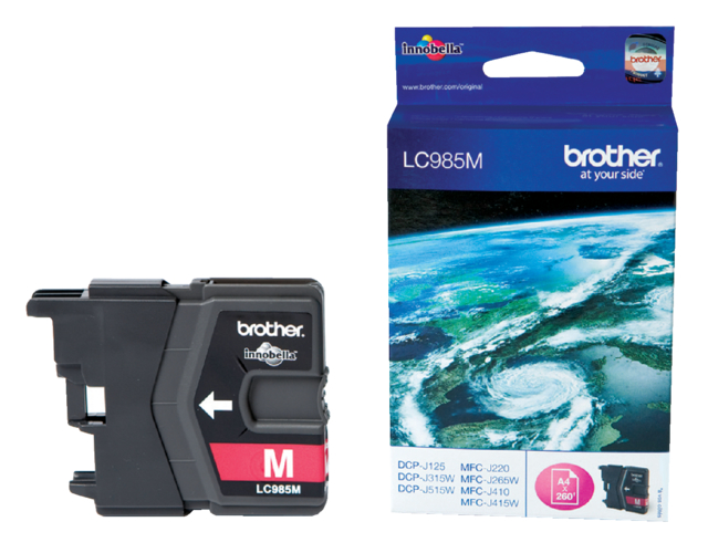 Inktcartridge Brother LC-985M rood