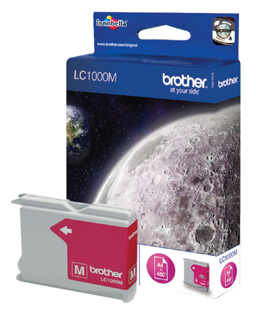 Inktcartridge Brother LC-1000M rood