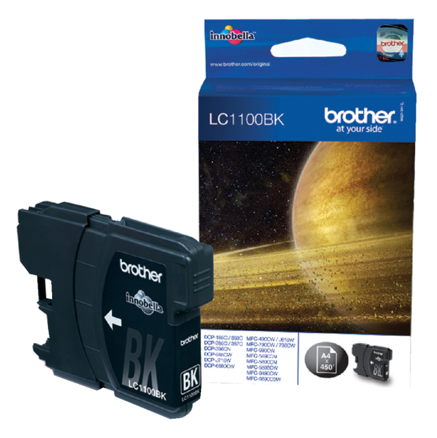 Inktcartridge Brother LC-1100BK zwart