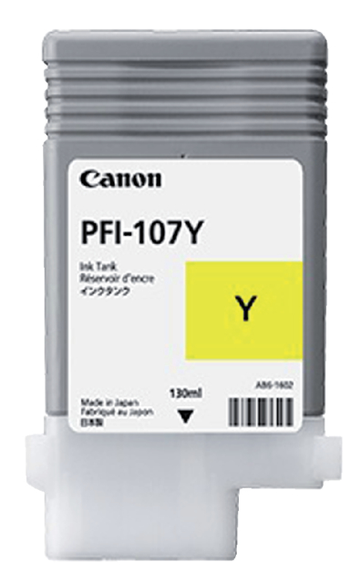 Cartouche d’encre Canon PFI-107 jaune