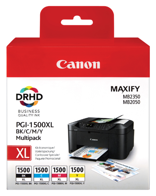 Inktcartridge Canon PGI-1500XL zwart + kleur