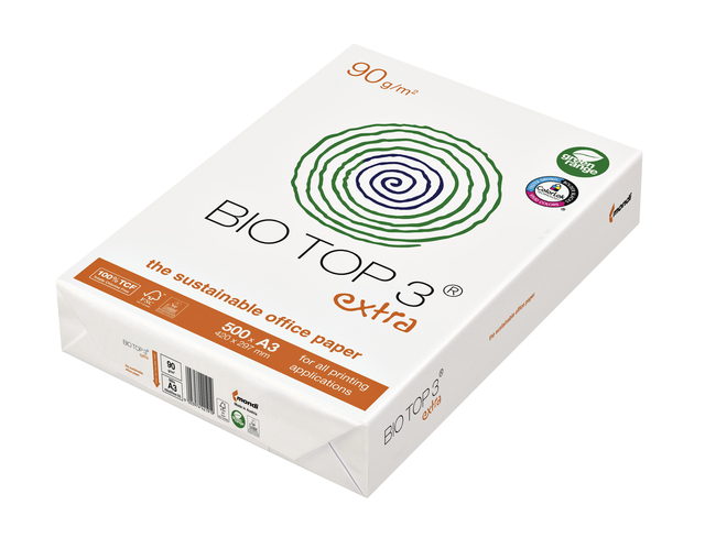 Kopieerpapier BioTop 3 A3 90gr naturel 500 vel