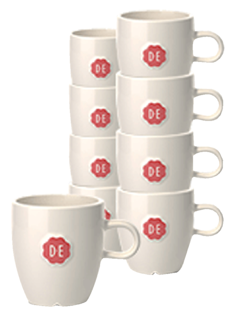 Tasse Douwe Egberts Lungo 150ml blanc