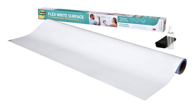 Film tableau blanc Post-it Super Sticky Flex Write Surface 91,4x121,9cm blanc