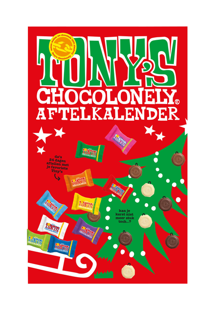 Tonys Chocolonely Noël Calendrier Big Tiny 225g