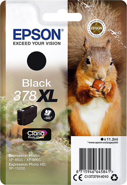 Cartouche d'encre Epson 378XL T3794 noir